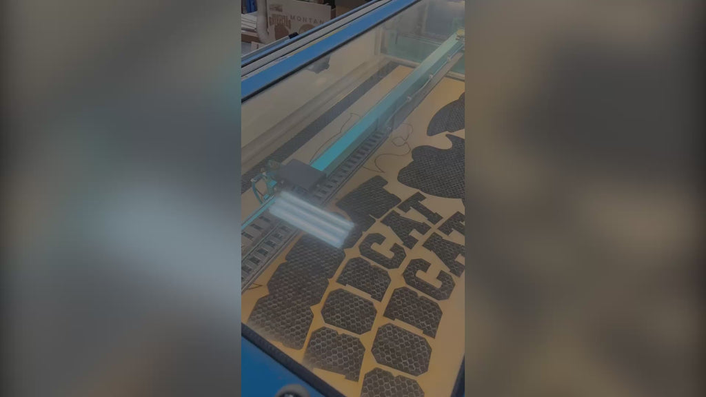 Montana State Bobcat Custom LED Backlit Sign | Layered Laser Cut Wall Art